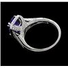 Image 3 : 14K White Gold 3.02 ct. Tanzanite and Diamond Ring