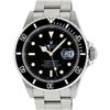 Image 1 : Rolex Stainless Steel Black Dial Date Submariner Mens Wristwatch