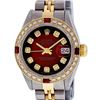 Image 1 : Rolex Ladies Two Tone Ruby and Diamond Datejust Wristwatch