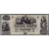 Image 1 : 1800's $50 Canal Bank New Orleans Obsolete Bank Note