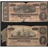 Image 1 : Lot of (2) Confederate States of America Notes