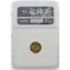 Image 2 : 1984 $1 Singapore Carp & Lotus Flower Gold Coin NGC MS68