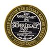 Image 2 : .999 Silver Silver Legacy Reno, Nevada $10 Casino Limited Edition Gaming Token