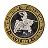 Image 1 : .999 Silver Excalibur Las Vegas Nevada $10 Casino Limited Edition Gaming Token