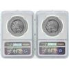 Image 2 : Set of (2) 1992MO Mexico 1 Onza Silver Libertad Coins NGC MS66