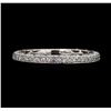 Image 1 : 14KT White Gold 0.80ctw Diamond Wedding Band