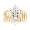 Image 1 : 14KT Yellow Gold 0.25ctw Diamond Ring