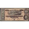 Image 1 : 1864 $10 Confederate States of America Note