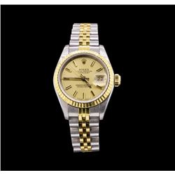 Ladies Two Tone Rolex Datejust Watch