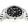 Image 2 : Rolex Mens Stainless Steel Sapphire and Diamond Datejust Wristwatch