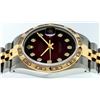 Image 3 : Rolex Mens Two Tone 18KT Yellow Gold Diamond Datejust Wristwatch