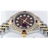 Image 4 : Rolex 14KT Two Tone Gold 0.70ctw Ruby and Diamond Datejust Ladies Wristwatch