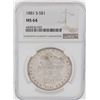 Image 1 : 1881-S $1 Morgan Silver Dollar Coin NGC MS64