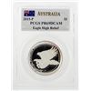 Image 1 : 2015-P $1 Australia Eagle High Relief Silver Coin PCGS PR69DCAM