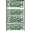 Image 2 : Lot of (4) Consecutive 1976 $2 Federal Reserve Notes Uncirculated