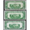 Image 2 : Lot of (3) 1929 $20 Federal Reserve Bank of New York National Currency Notes