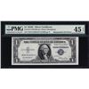 Image 1 : 1935E $1 Silver Certificate Note Mismatched Serial Number ERROR PMG Choice XF45