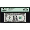 Image 1 : 1969B $1 Federal Reserve Note Mismatched Serial Number ERROR PCGS Choice New 63P