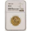 Image 1 : 1900 $10 Liberty Head Eagle Gold Coin NGC MS63