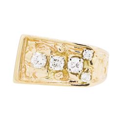 14KT Yellow Gold 0.30ctw Diamond Ring