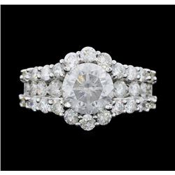 14KT White Gold 3.89ctw Diamond Ring