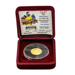 1987 Walt Disney Rarities Mint 1/4 oz. .999 Fine Gold Coin