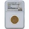 Image 1 : 1974 Dominican Republic 30 Pesos Central American Games Gold Coin NGC MS68