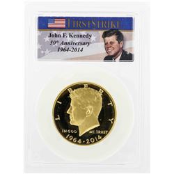 2014 John F. Kennedy Gold Half Dollar Coin PCGS PR69DCAM