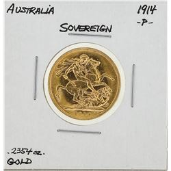 1914-P Australia Sovereign Gold Coin