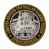 Image 1 : .999 Silver Stratosphere Las Vegas, NV $10 Casino Limited Edition Gaming Token