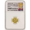 Image 1 : 2016-W Mercury Dime Gold Centennial Commemorative Coin NGC SP70 First Release