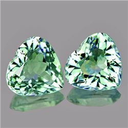 Natural Green Amethyst Heart 9.50 mm - Flawless