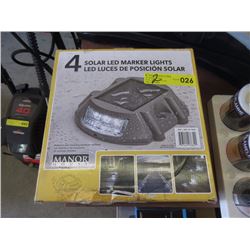 2 Boxes of 4 Solar LED Marker Lights