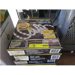 3 New Indoor/Outdoor LED Rope Lights