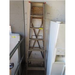 7 Foot Wooden Step Ladder