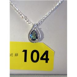 Ocean Blue Mystic Topaz & Diamond Necklace