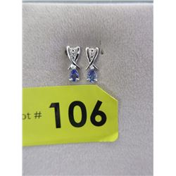 New Diamond & Tanzanite Earrings