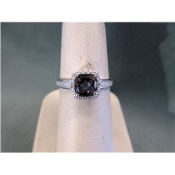 Mystic Topaz & Diamond Solitaire Ring