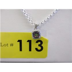 Mystic Topaz & Diamond Necklace