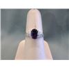 Image 1 : Amethyst & Diamond Solitaire Ring