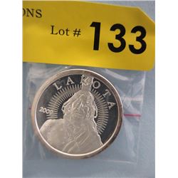 1 Oz. .999 Fine Silver Lakota/Buffalo $50 Coin
