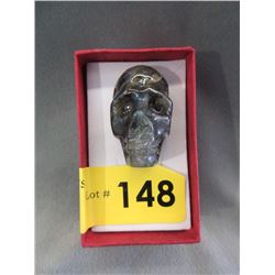 145 CT Artisan Carved Labradorite Gemstone Skull