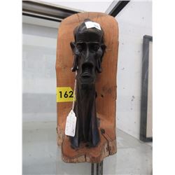 2D Carved Wood Figurine