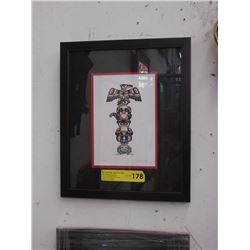Richard Shorty Framed Print - Totem