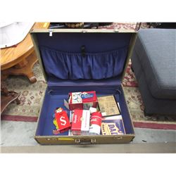 Vintage Suitcase & Contents