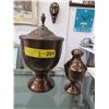 Image 1 : 2 Brass Urns with Screw Tops