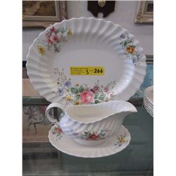 Royal Doulton "Arcadia" Platter & Sauce Bowl