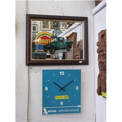 Atlas Automotive Wall Clock & Mirror