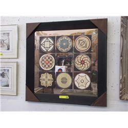 Framed Mirror Backed Wall Art