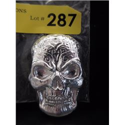10 Oz. 3-D Sugar Skull .999 Silver Bar